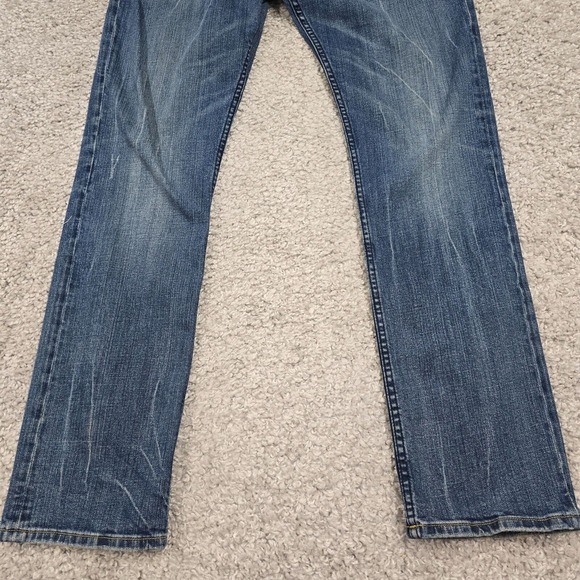 Cult of Individuality Jeans Mens 34x34 Blue Rebel Slim Medium Wash Button Fly - Picture 2 of 15